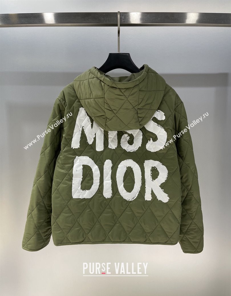 Dior Miss Dior Padded Jacket Green 2024 1219 (QI-241219012)