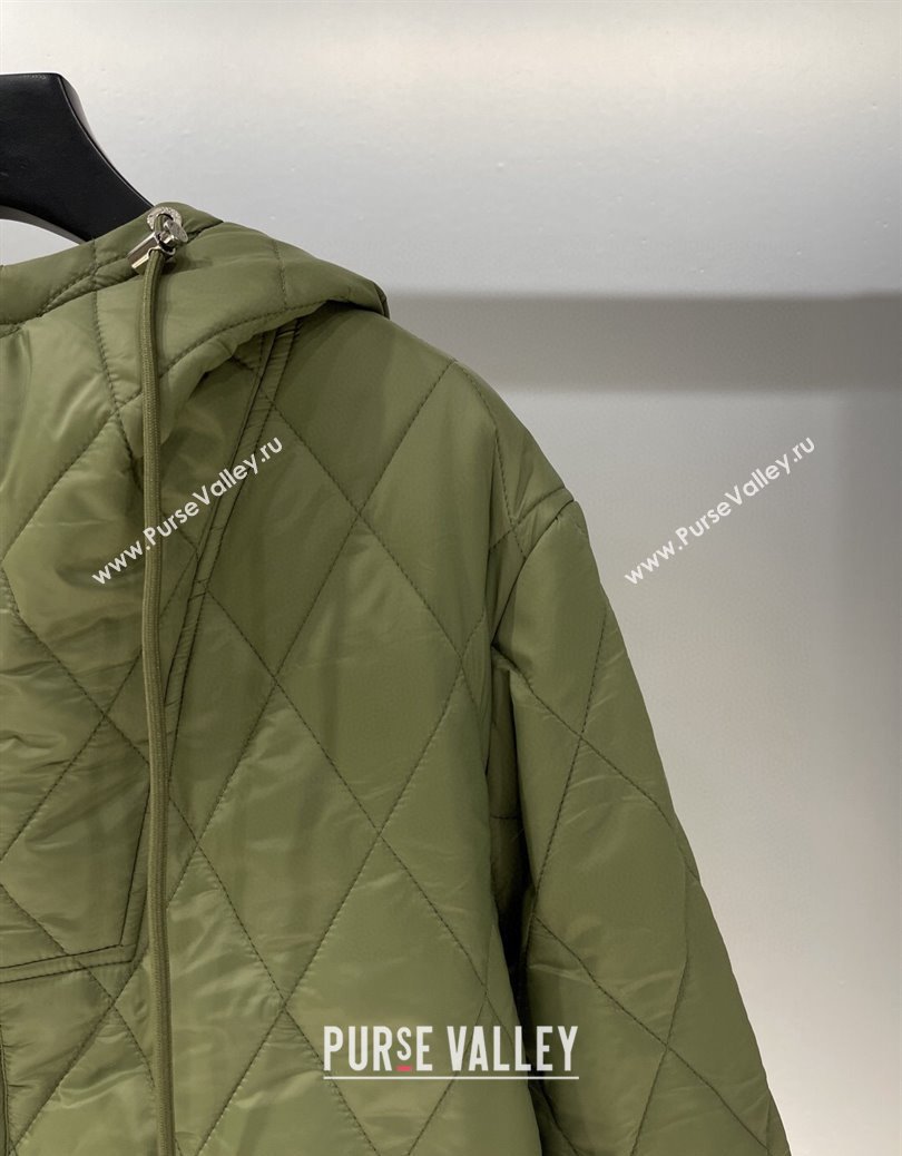 Dior Miss Dior Padded Jacket Green 2024 1219 (QI-241219012)