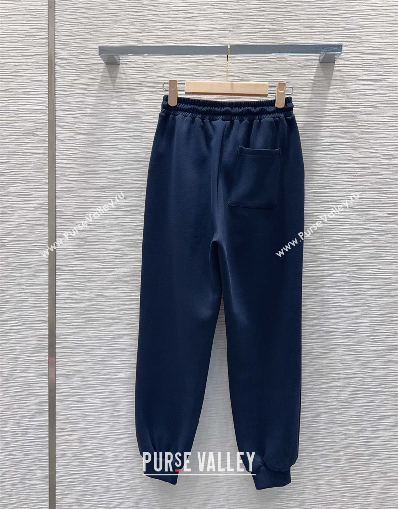 Miu Miu Cotton Jacket and Pants Set Blue 2025 M091807 (QI-250918013)