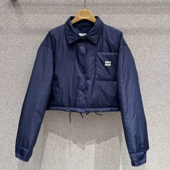 Miu Miu Down Jacket Navy Blue 2025 M091815 (QI-250918030)