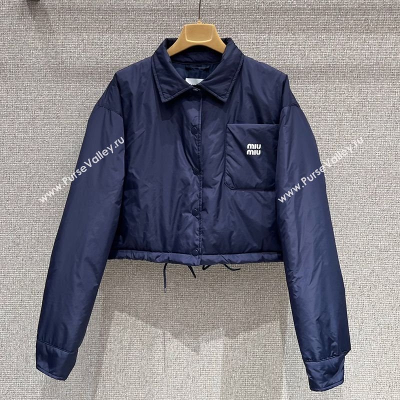 Miu Miu Down Jacket Navy Blue 2025 M091815 (QI-250918030)
