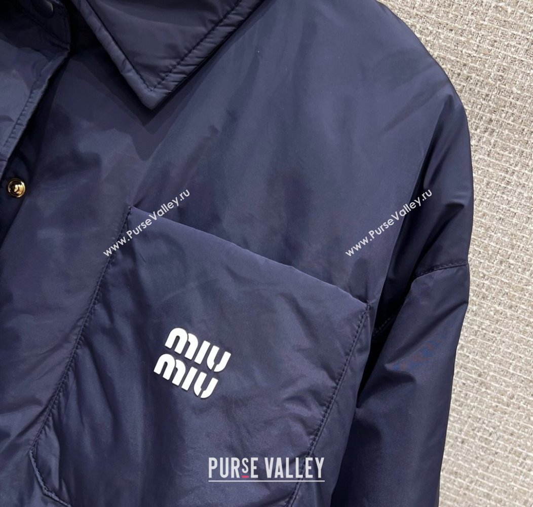 Miu Miu Down Jacket Navy Blue 2025 M091815 (QI-250918030)