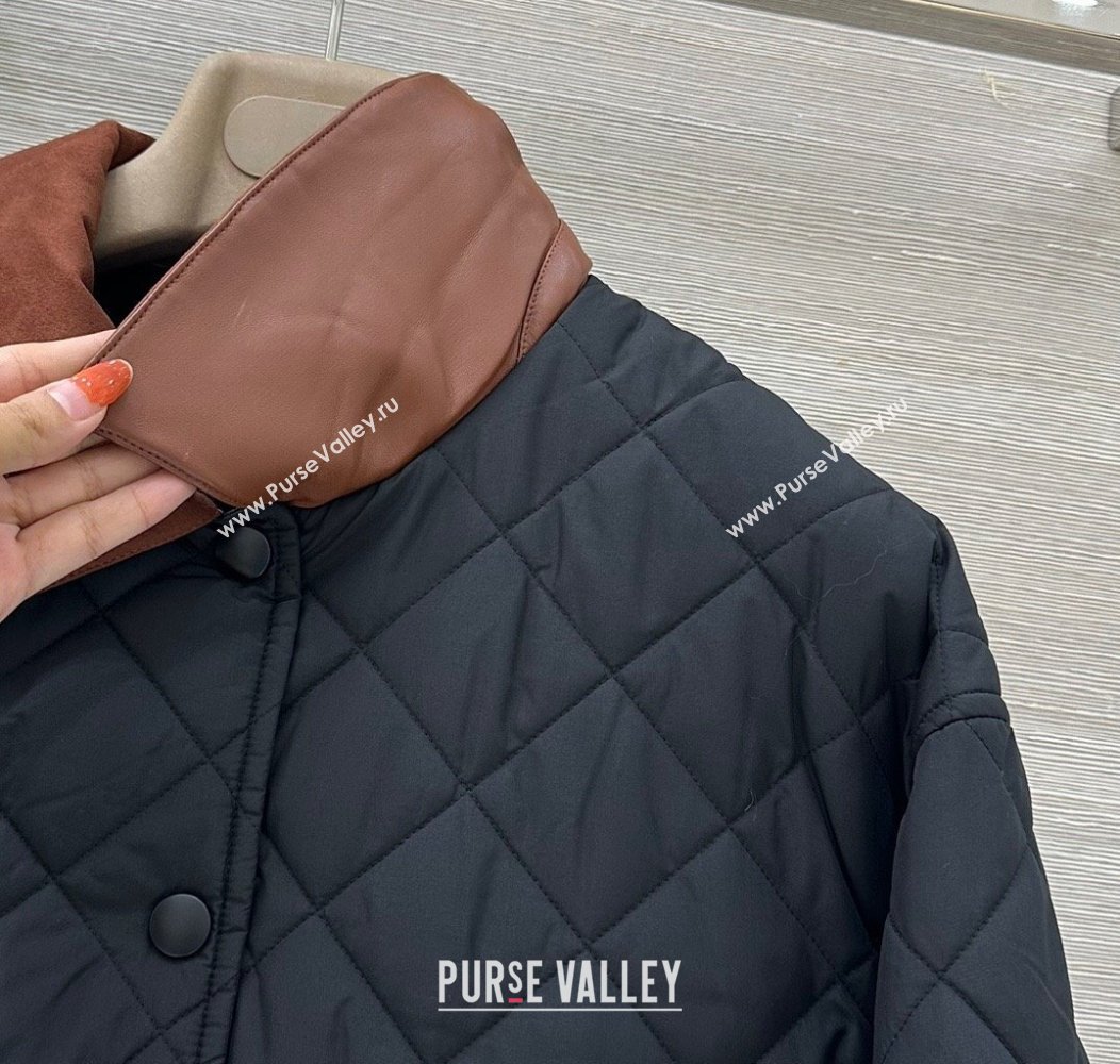 Miu Miu Quilted Nylon Jacket Black 2025 M091819 (QI-250918036)