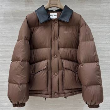 Miu Miu Down Jacket Brown 2025 M091822 (QI-250918040)