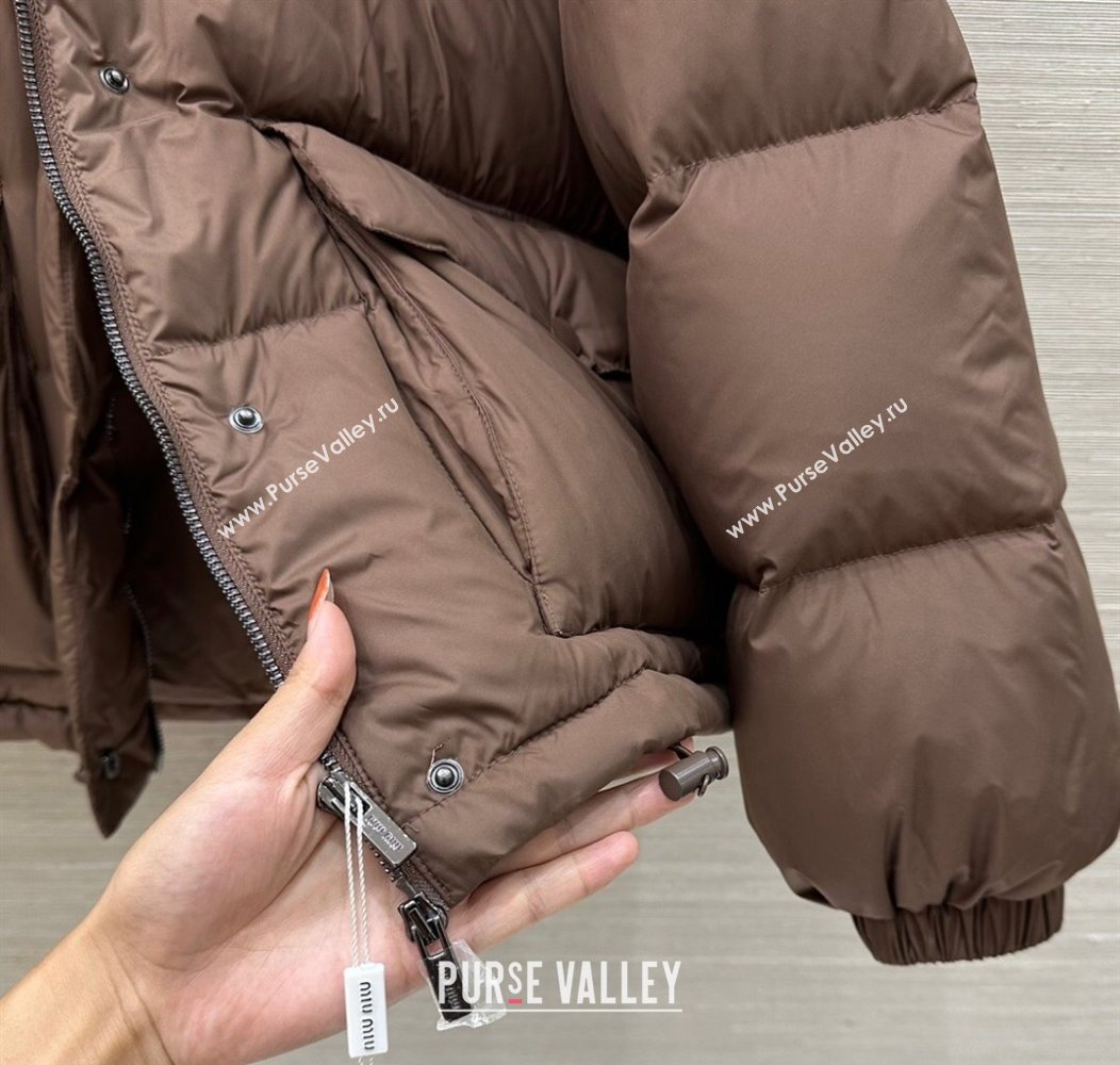 Miu Miu Down Jacket Brown 2025 M091822 (QI-250918040)