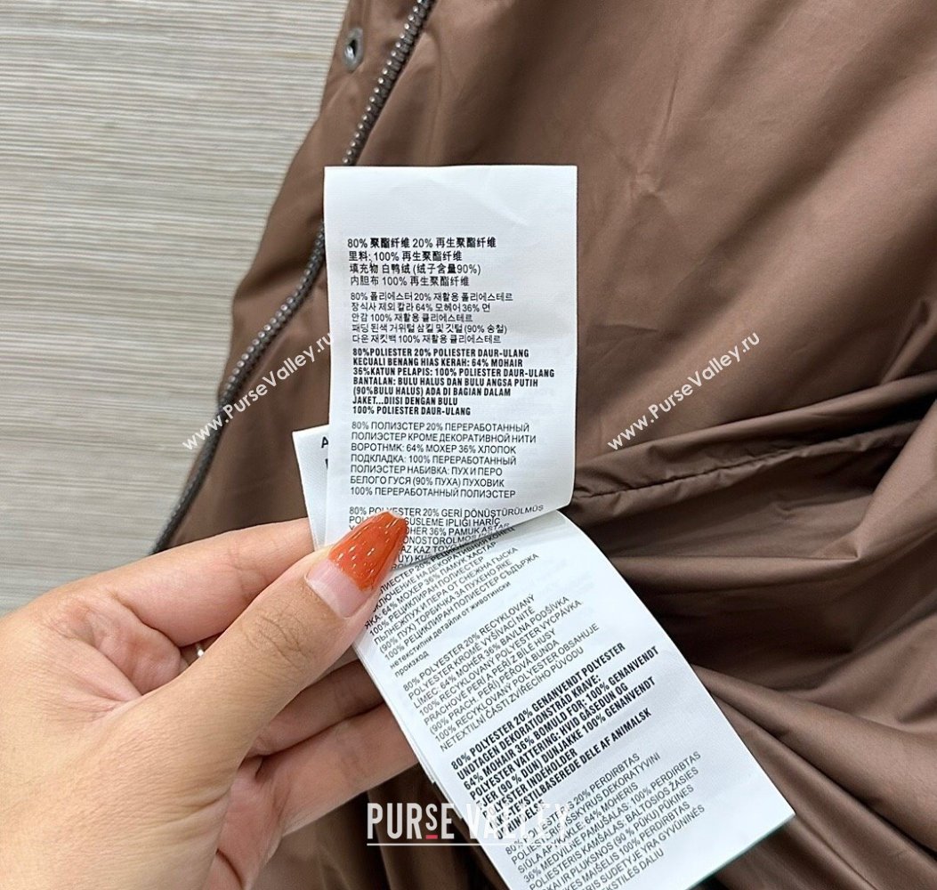 Miu Miu Down Jacket Brown 2025 M091822 (QI-250918040)