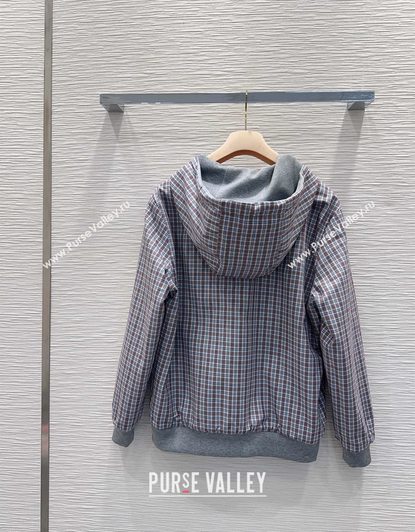 Miu Miu Cotton Jacket and Pants Set Grey 2025 M091807 (QI-250918012)