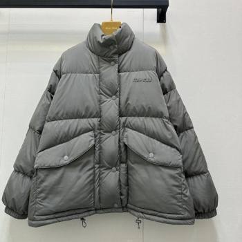 Miu Miu Down Jacket Dark Grey 2025 M091813 (QI-250918025)