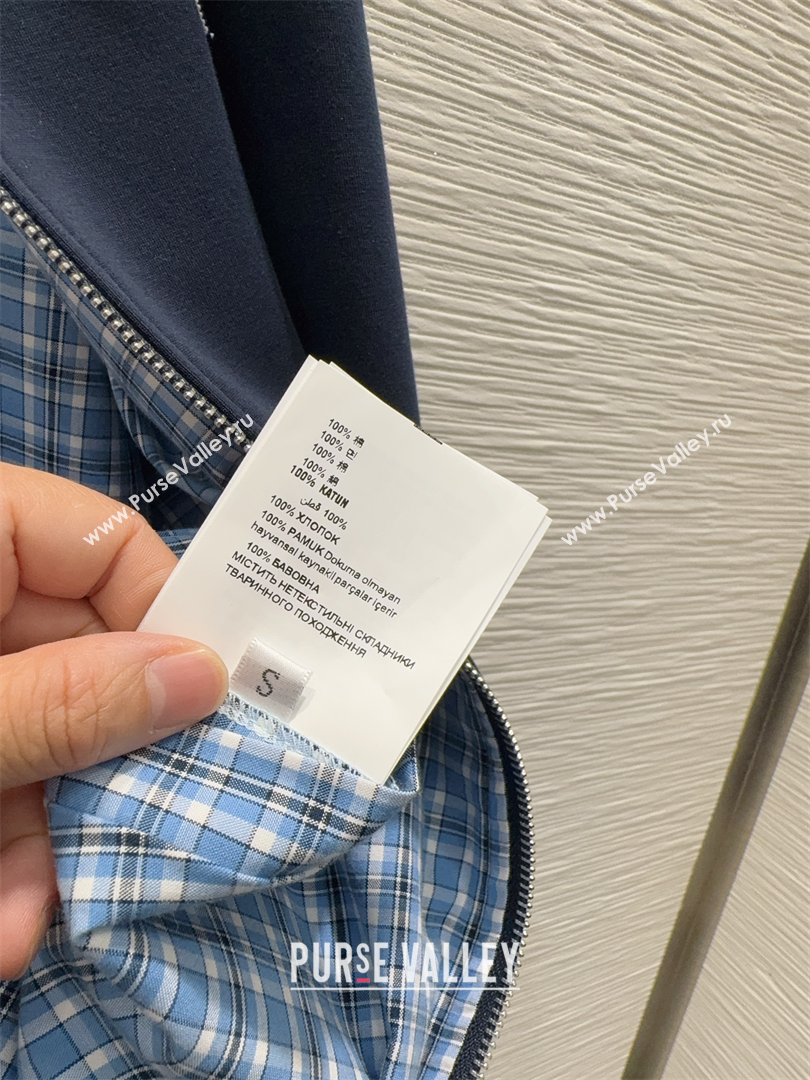 Miu Miu Cotton Jacket and Pants Set Blue 2025 M091807 (QI-250918013)