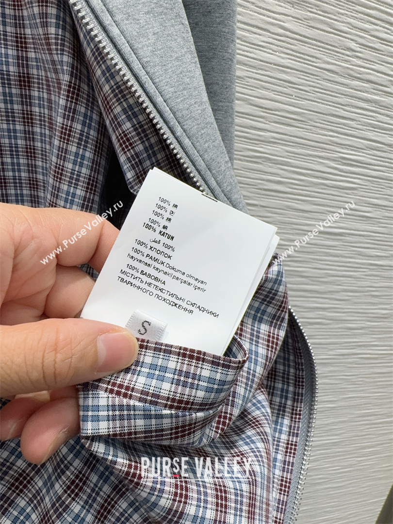 Miu Miu Cotton Jacket and Pants Set Grey 2025 M091807 (QI-250918012)