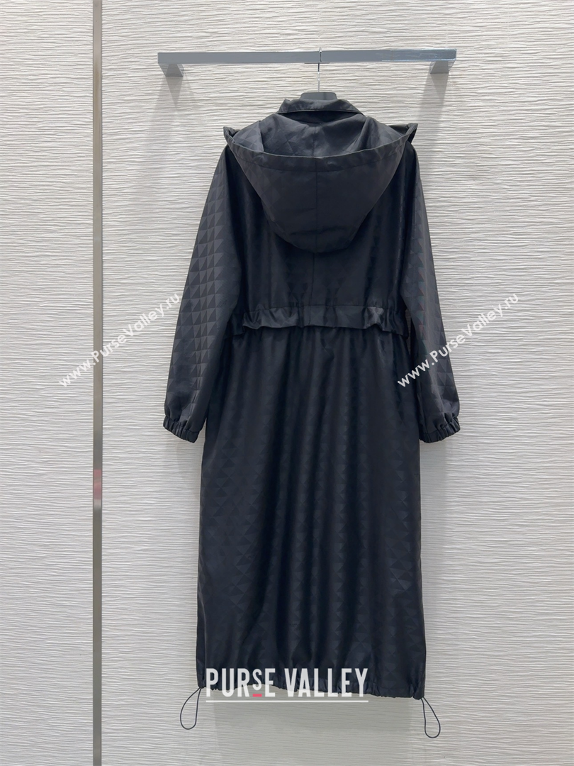 Prada Nylon Coat Black 2025 PR091923 (QI-250919023)