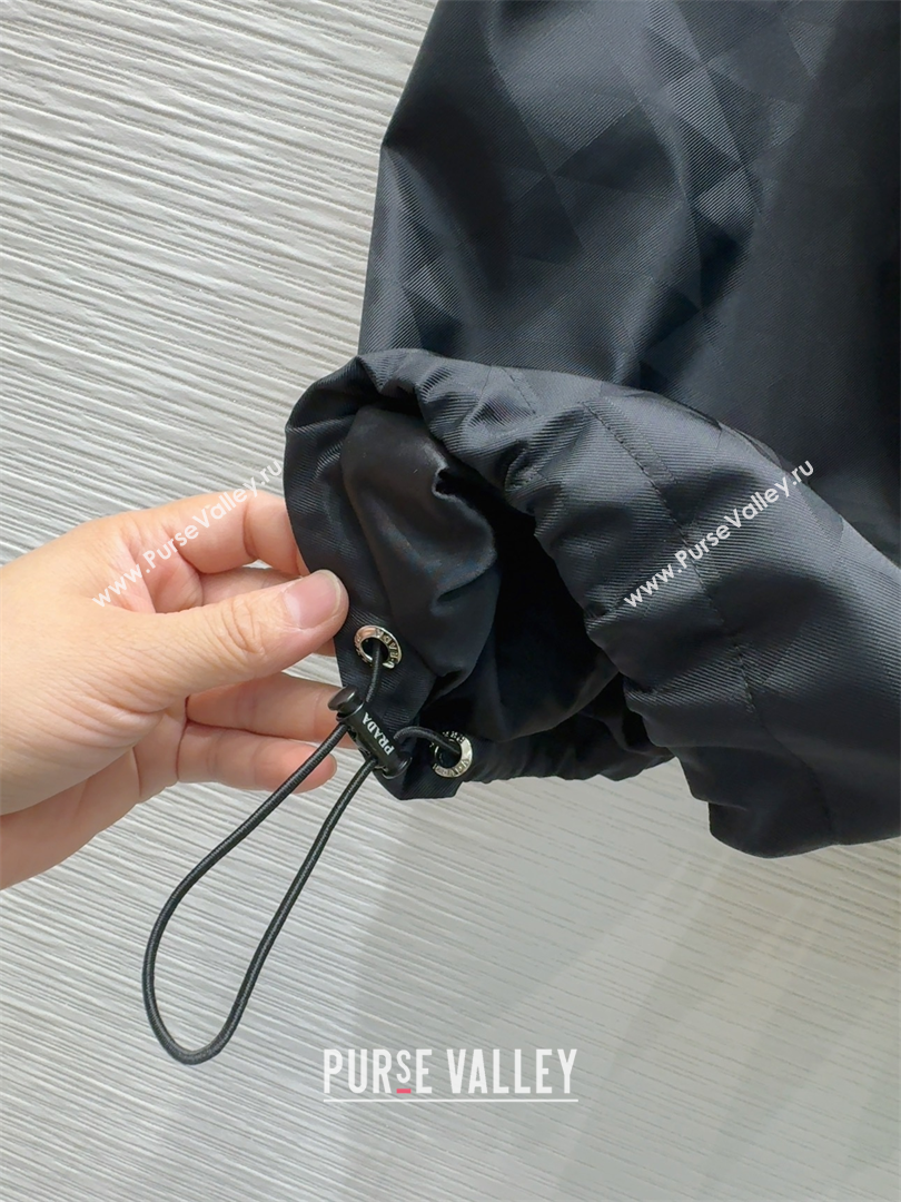 Prada Nylon Coat Black 2025 PR091923 (QI-250919023)