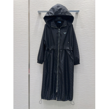 Prada Nylon Coat Black 2025 PR091923 (QI-250919023)