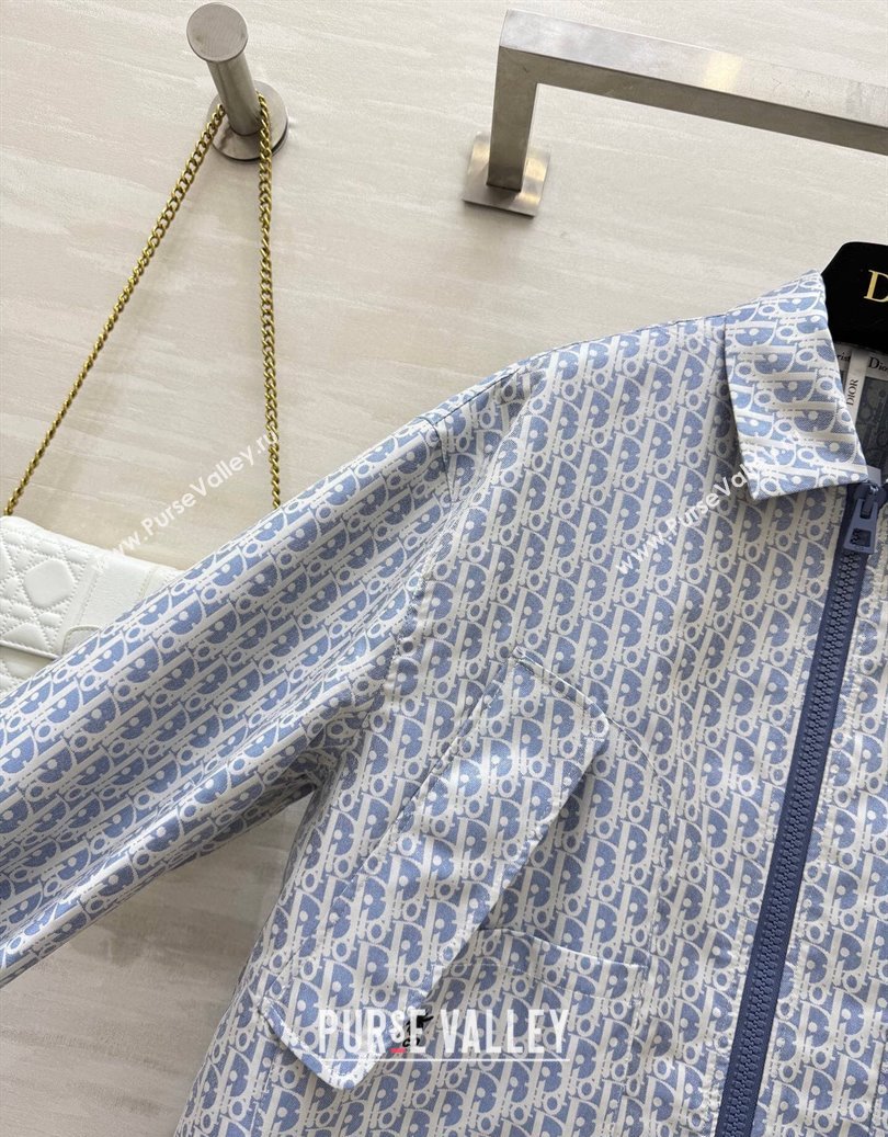 Dior Oblique Jacket Blue 2025 DR091901 (QI-250919001)