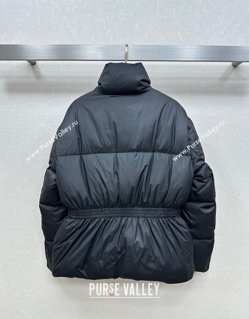 Prada Belted Down Jacket Black 2025 PR091941 (QI-250919042)