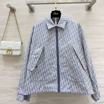 Dior Oblique Jacket Blue 2025 DR091901 (QI-250919001)