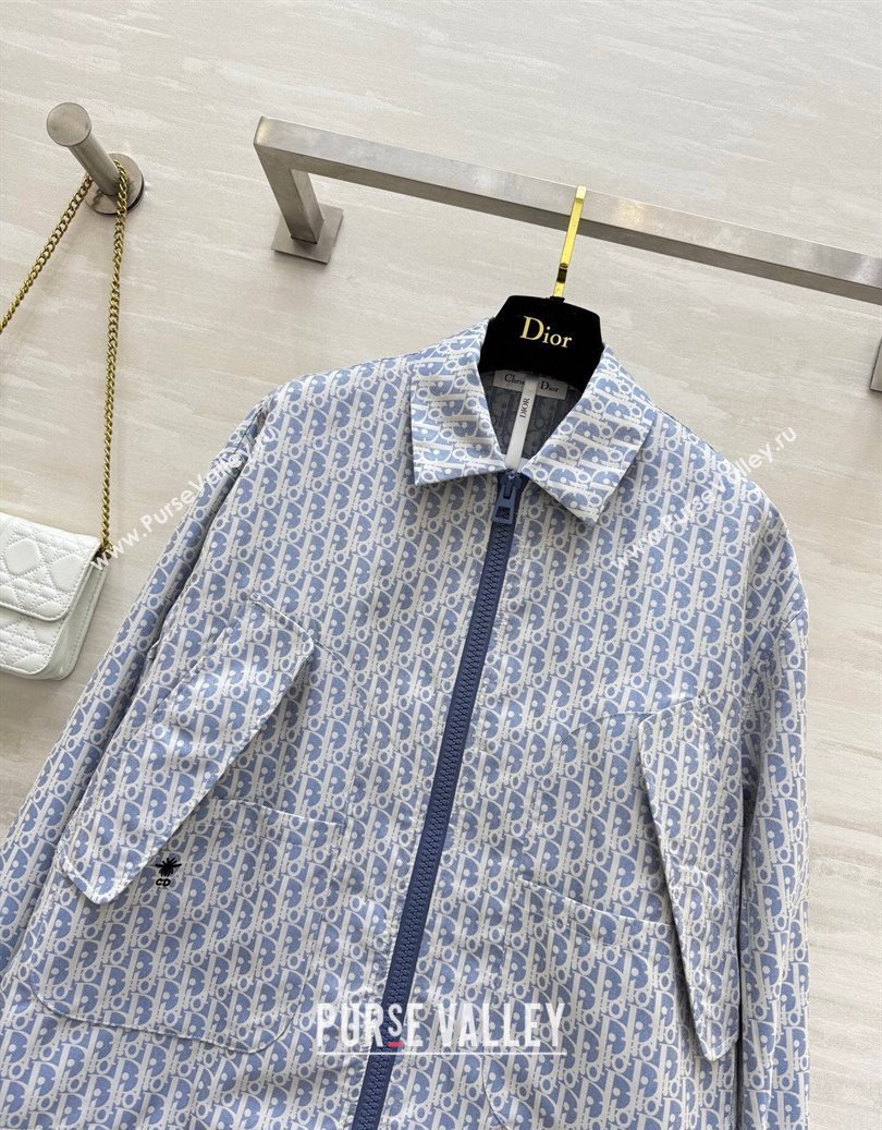 Dior Oblique Jacket Blue 2025 DR091901 (QI-250919001)