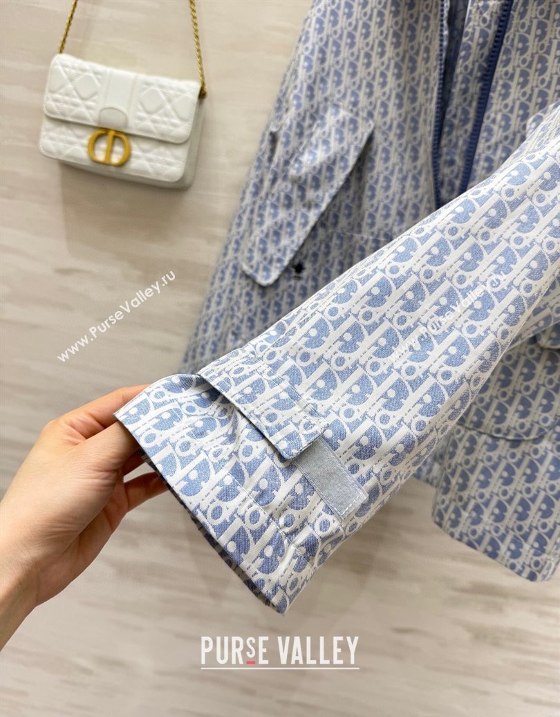 Dior Oblique Jacket Blue 2025 DR091901 (QI-250919001)