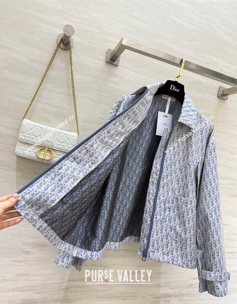 Dior Oblique Jacket Blue 2025 DR091901 (QI-250919001)