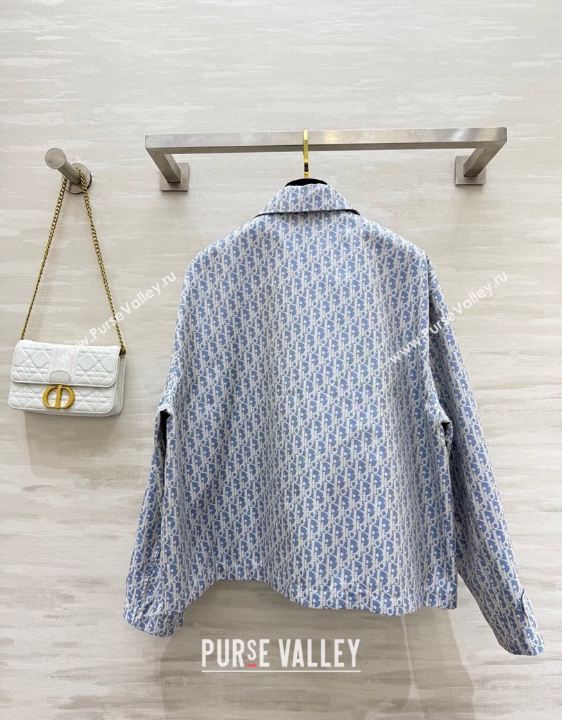 Dior Oblique Jacket Blue 2025 DR091901 (QI-250919001)