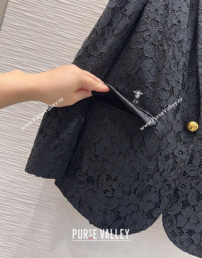 Dior Lace Jacket Black 2025 DR091949 (QI-250919050)