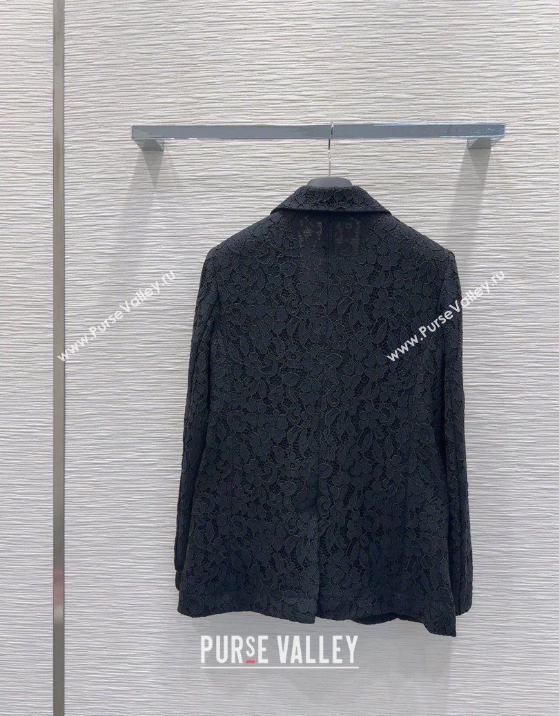 Dior Lace Jacket Black 2025 DR091949 (QI-250919050)