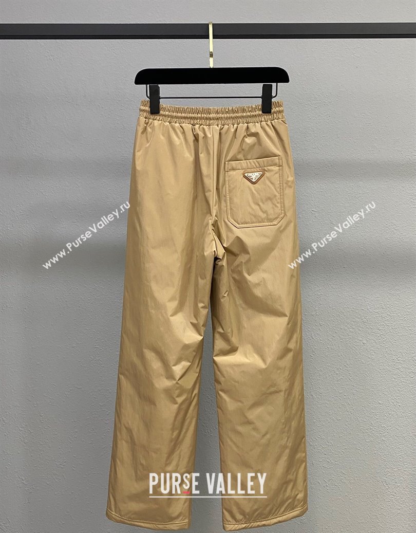 Prada Cotton-Padded Jacket and Pants Set Beige 2025 PR091960 (QI-250919060)