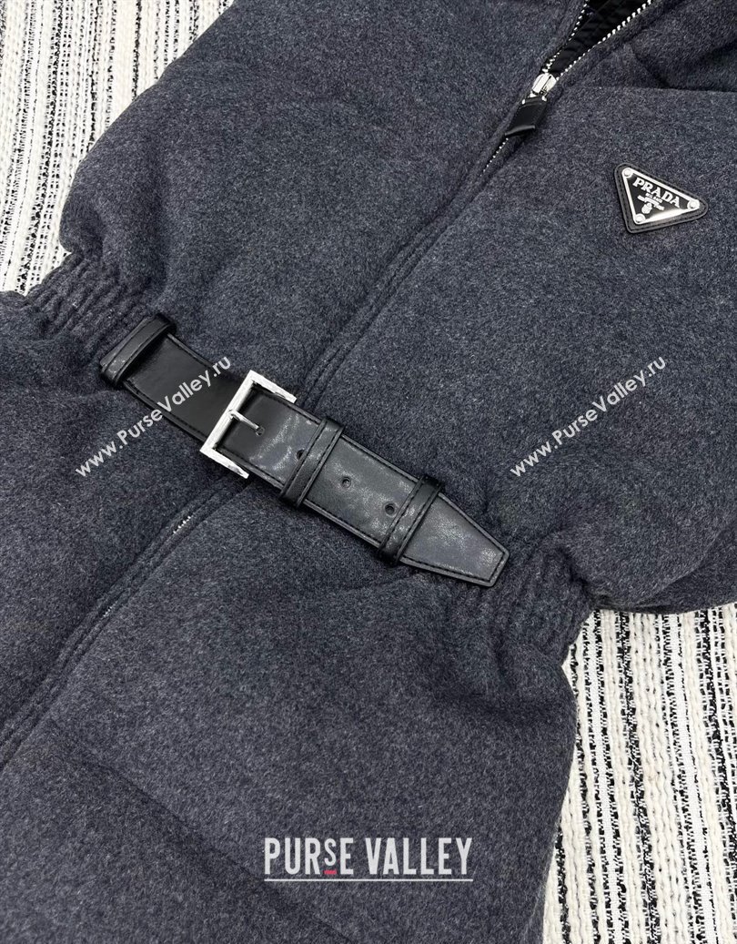 Prada Wool Down Vest Grey 2025 PR091979 (QI-250919079)