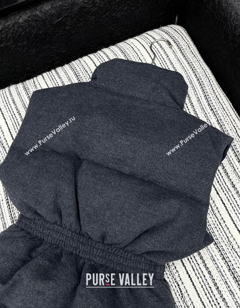 Prada Wool Down Vest Grey 2025 PR091979 (QI-250919079)