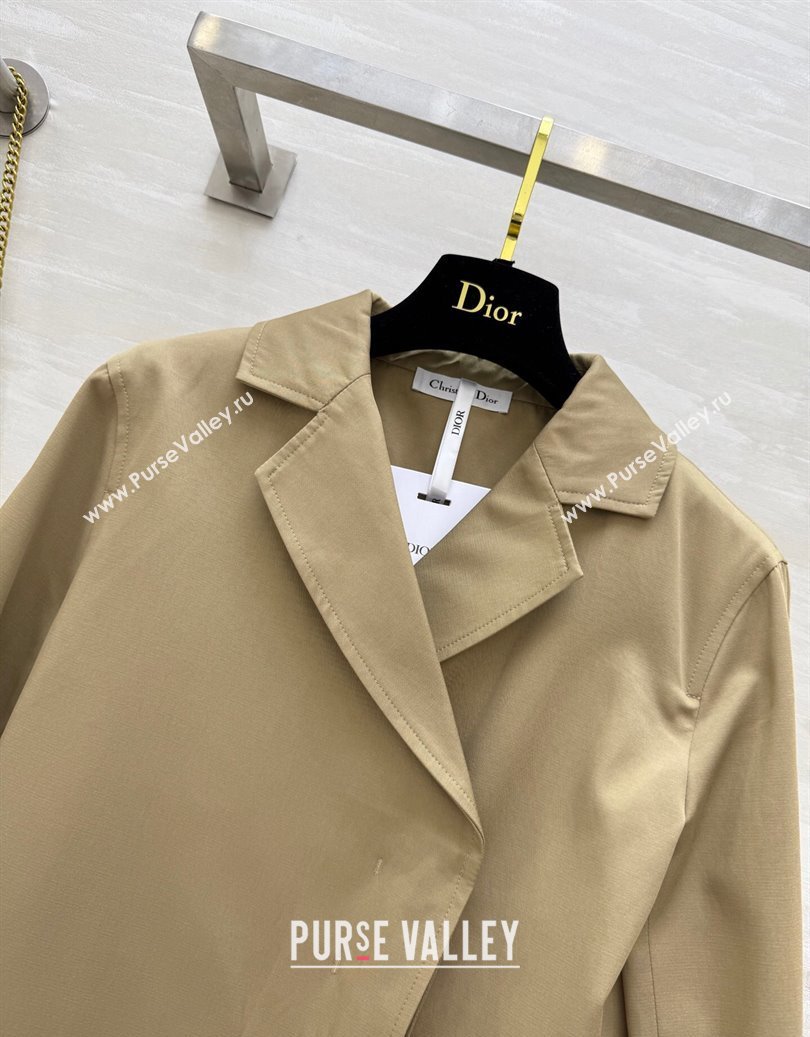 Dior Short Coat Khaki 2025 DR091973 (QI-250919073)