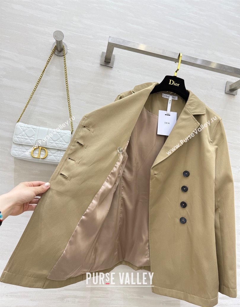 Dior Short Coat Khaki 2025 DR091973 (QI-250919073)