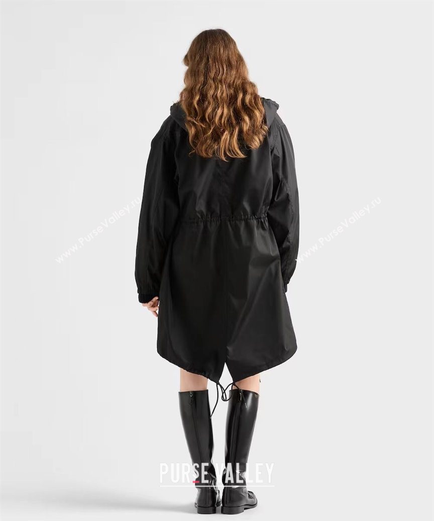 Prada Nylon Coat Black 2025 PR101402 (QI-251014105)