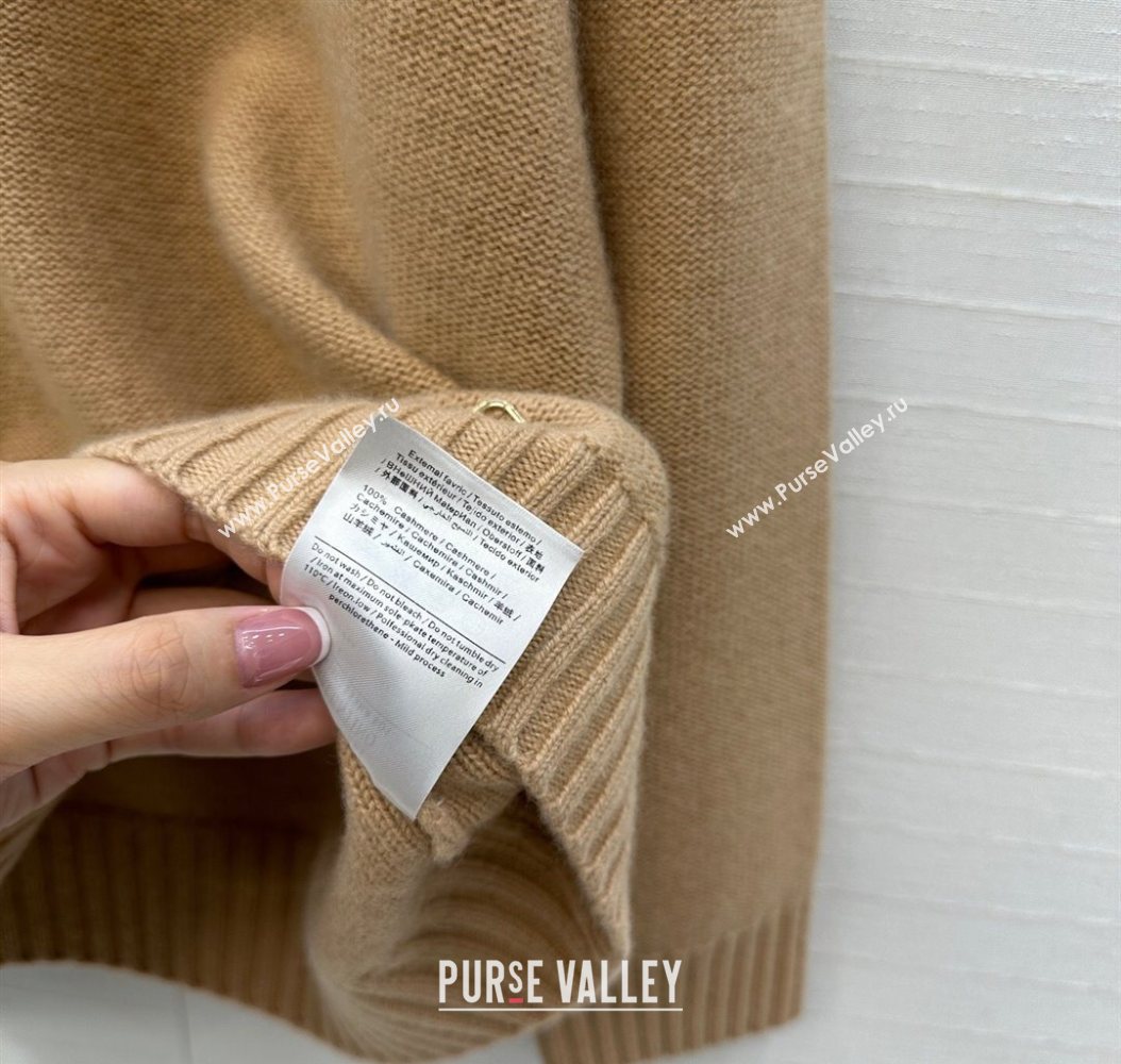 Valentino V Cashmere Sweater Beige 2025 1014 (QI-251014118)
