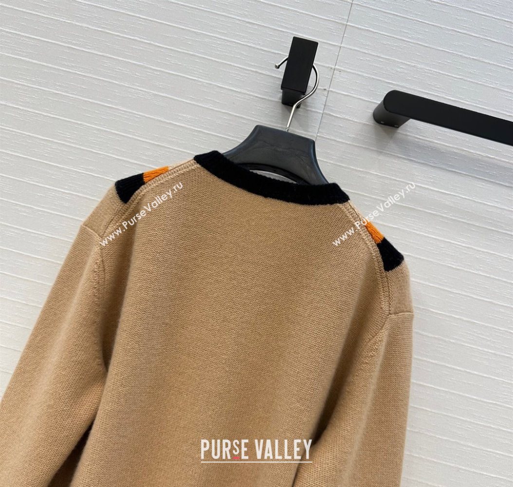 Valentino V Cashmere Sweater Beige 2025 1014 (QI-251014118)