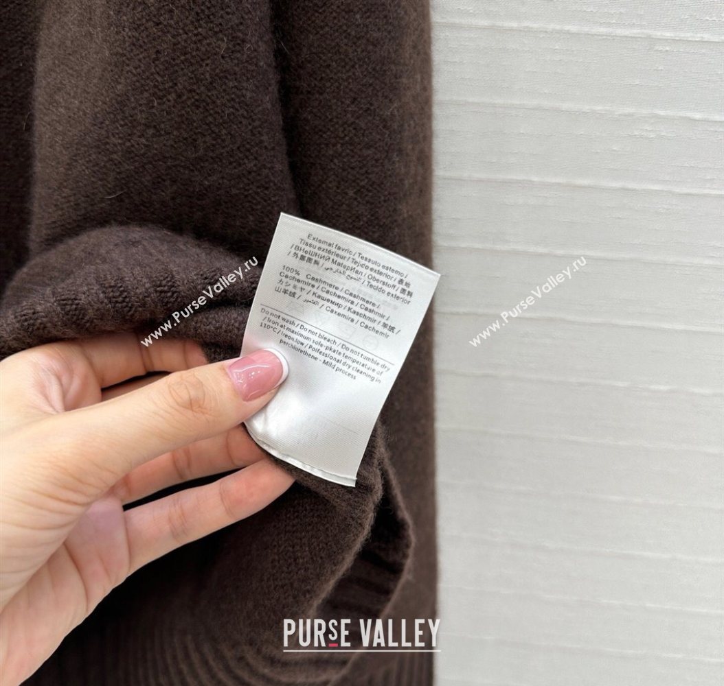 Valentino V Cashmere Sweater Brown 2025 1014 (QI-251014119)