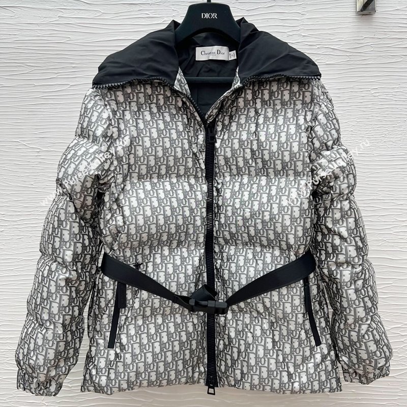 Dior Oblique Padded Jacket Grey 2025 1014 (QI-251014134)