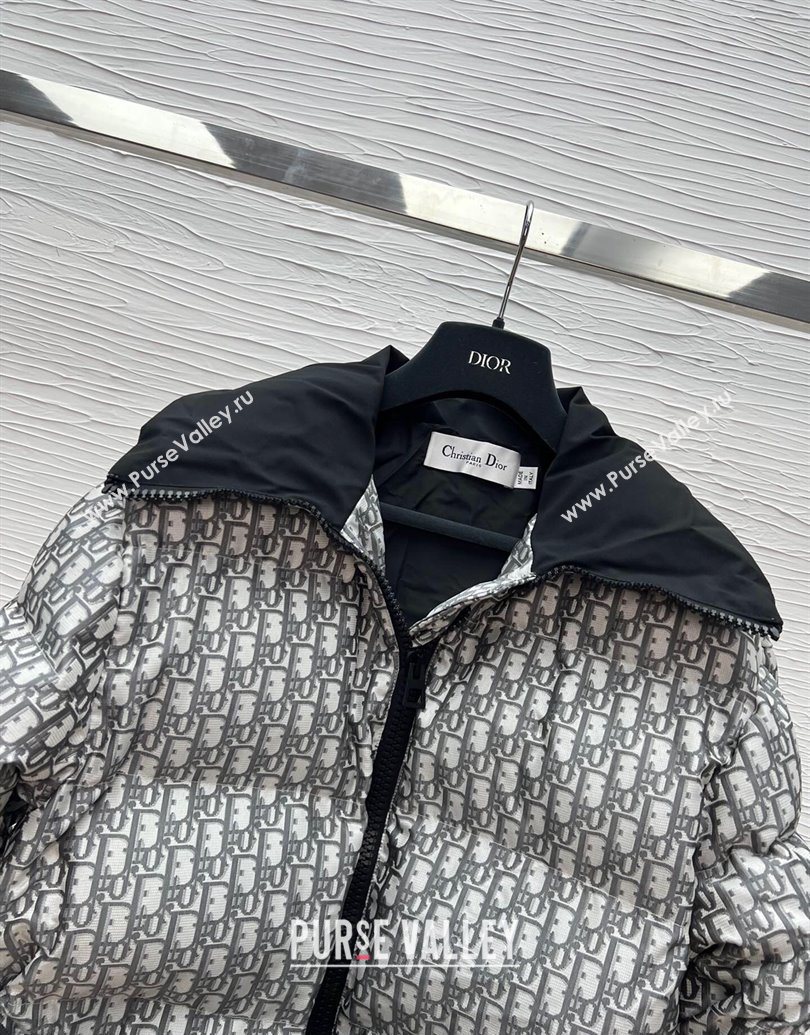 Dior Oblique Padded Jacket Grey 2025 1014 (QI-251014134)