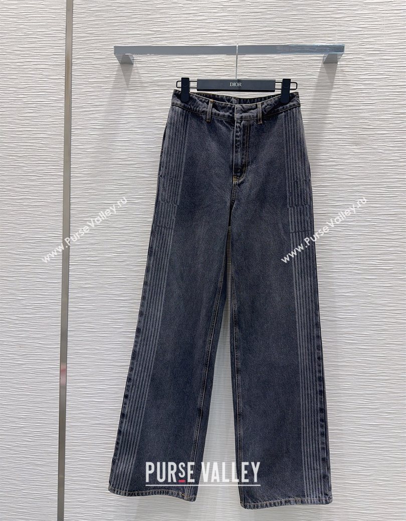 Dior Cotton Denim Jeans Black 2025 DR101502 (QI-251015012)