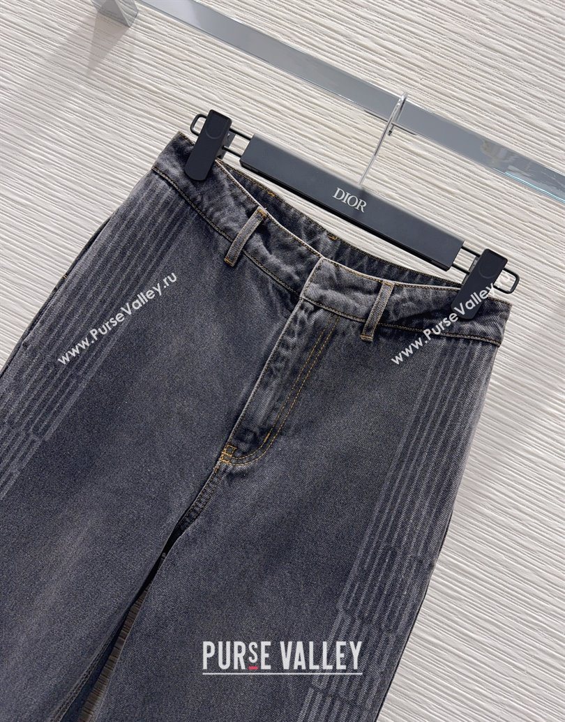 Dior Cotton Denim Jeans Black 2025 DR101502 (QI-251015012)