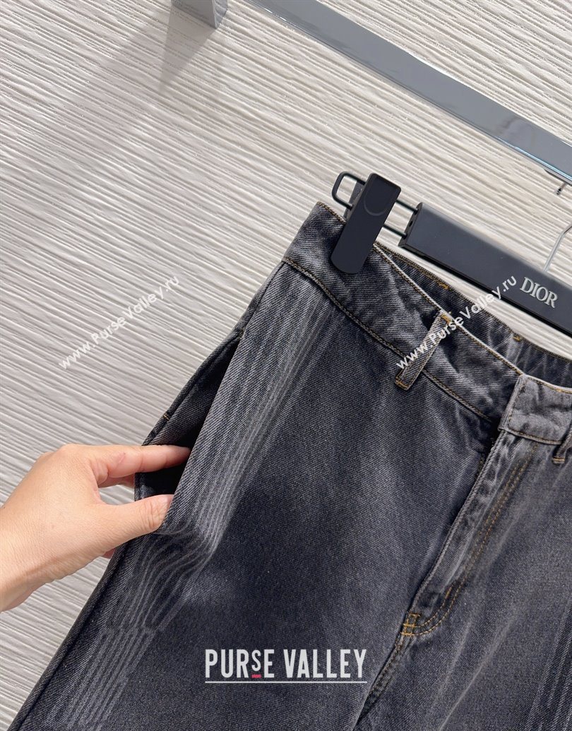 Dior Cotton Denim Jeans Black 2025 DR101502 (QI-251015012)