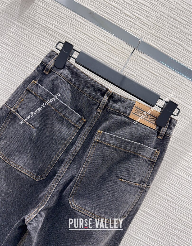 Dior Cotton Denim Jeans Black 2025 DR101502 (QI-251015012)