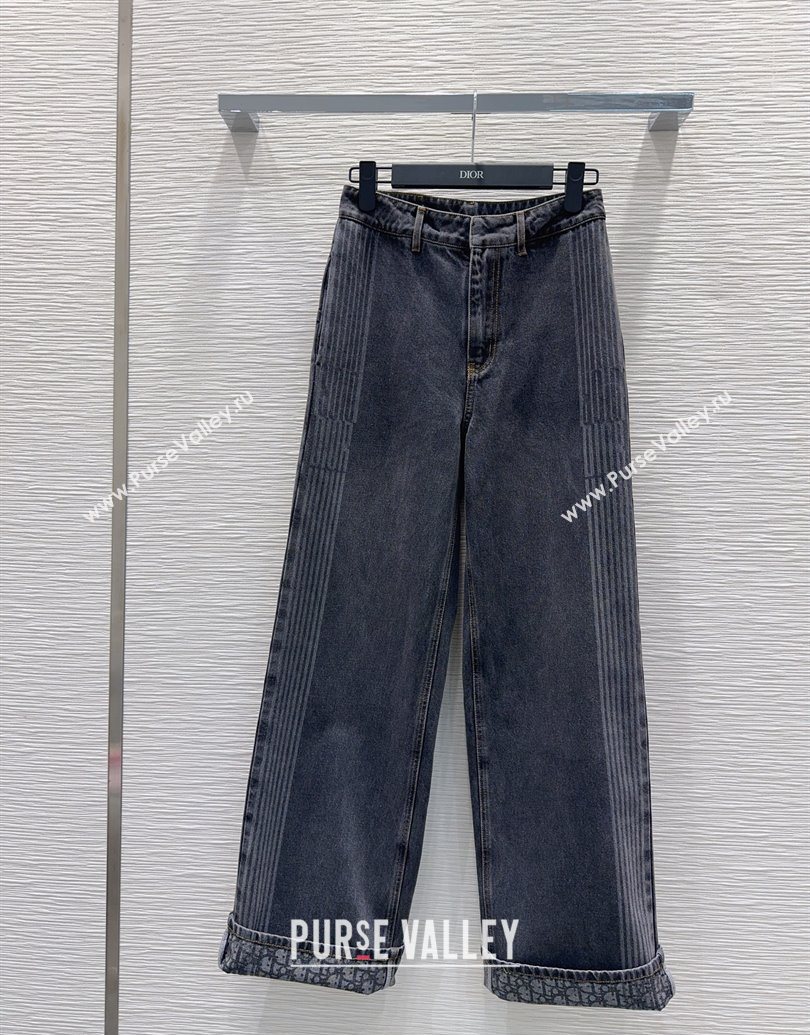 Dior Cotton Denim Jeans Black 2025 DR101502 (QI-251015012)
