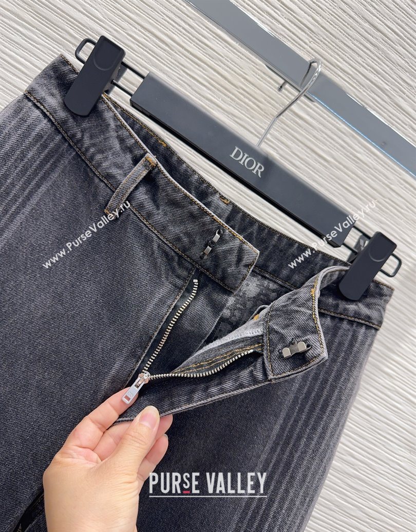 Dior Cotton Denim Jeans Black 2025 DR101502 (QI-251015012)