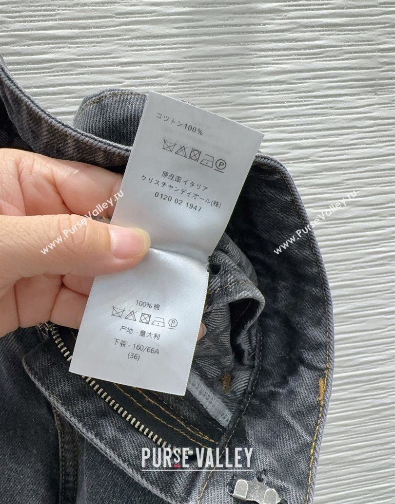 Dior Cotton Denim Jeans Black 2025 DR101502 (QI-251015012)