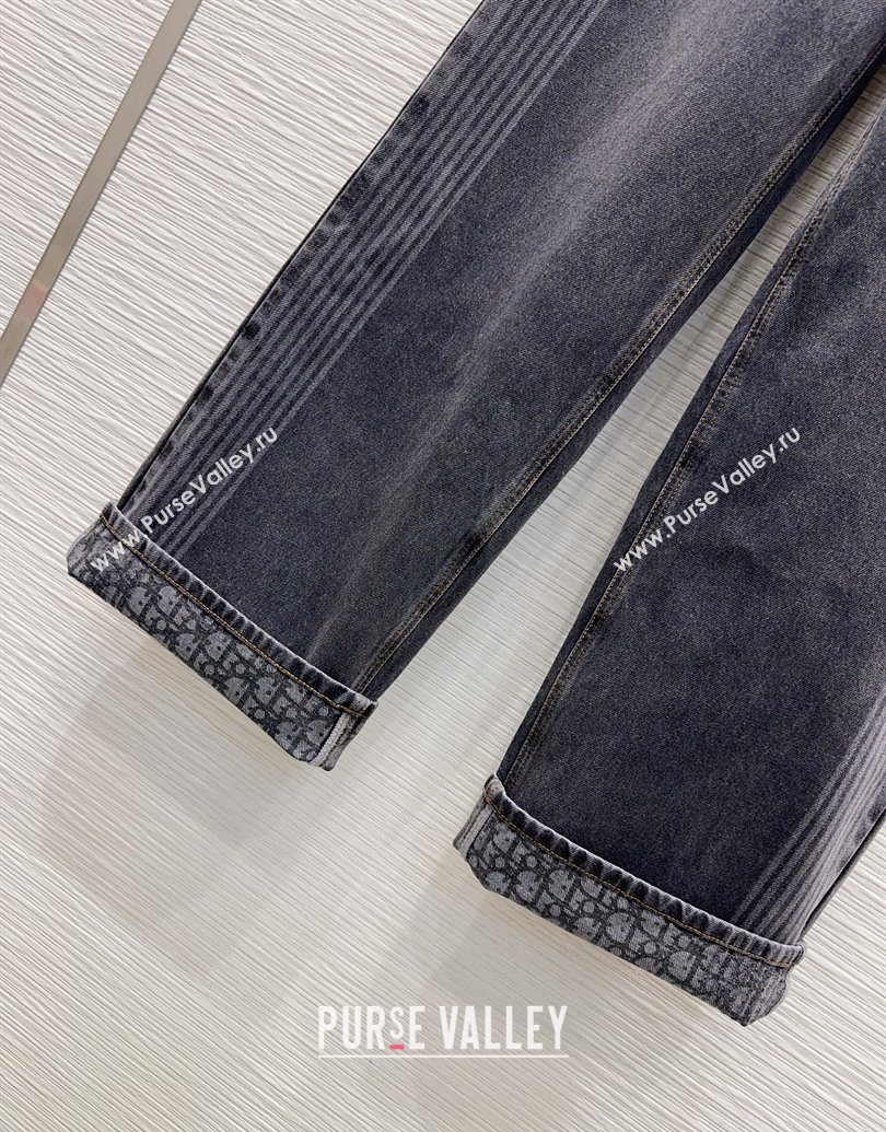 Dior Cotton Denim Jeans Black 2025 DR101502 (QI-251015012)
