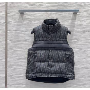 Dior Oblique Down Vest Black 2025 DR101503 (QI-251015017)