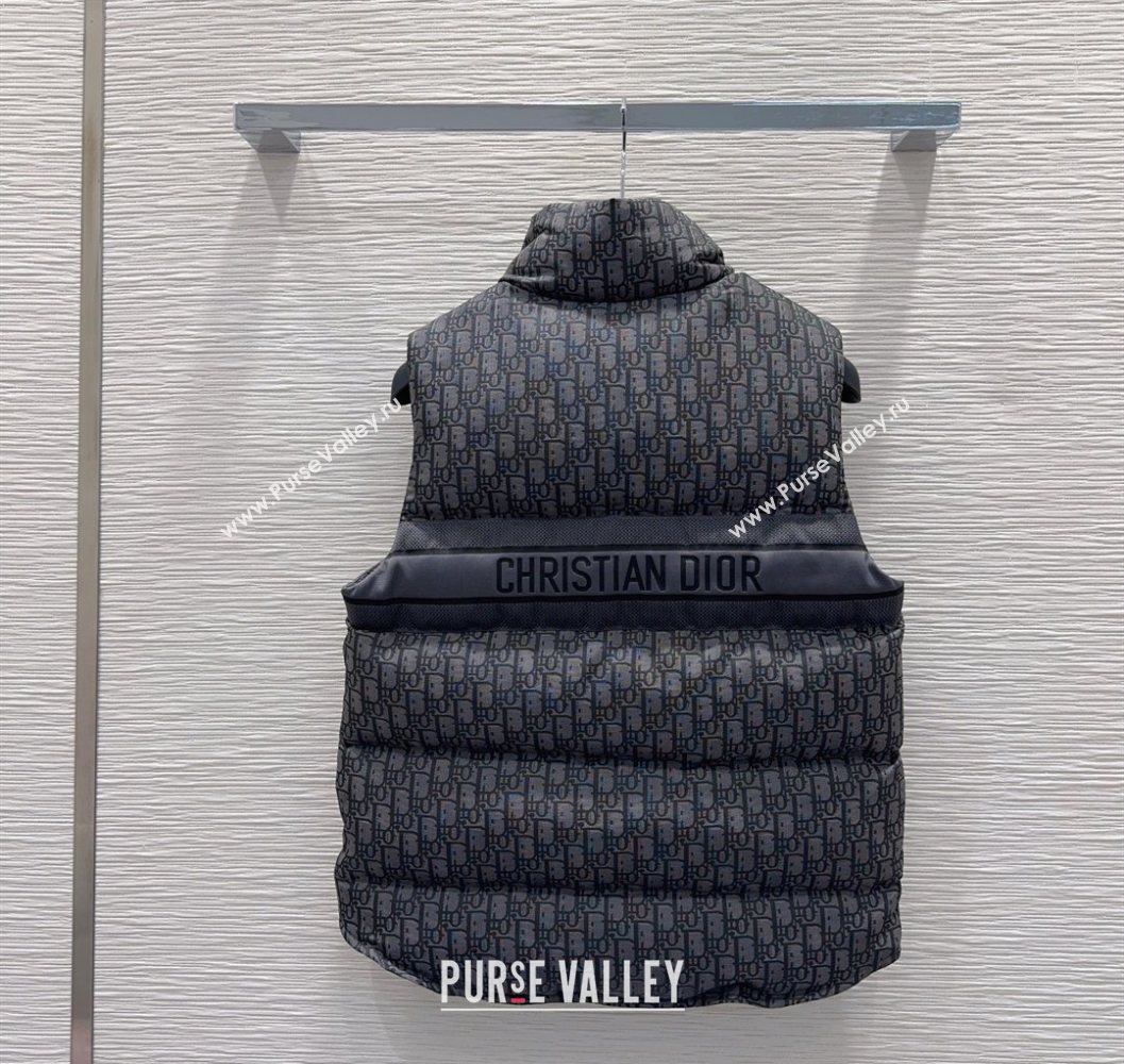 Dior Oblique Down Vest Black 2025 DR101503 (QI-251015017)