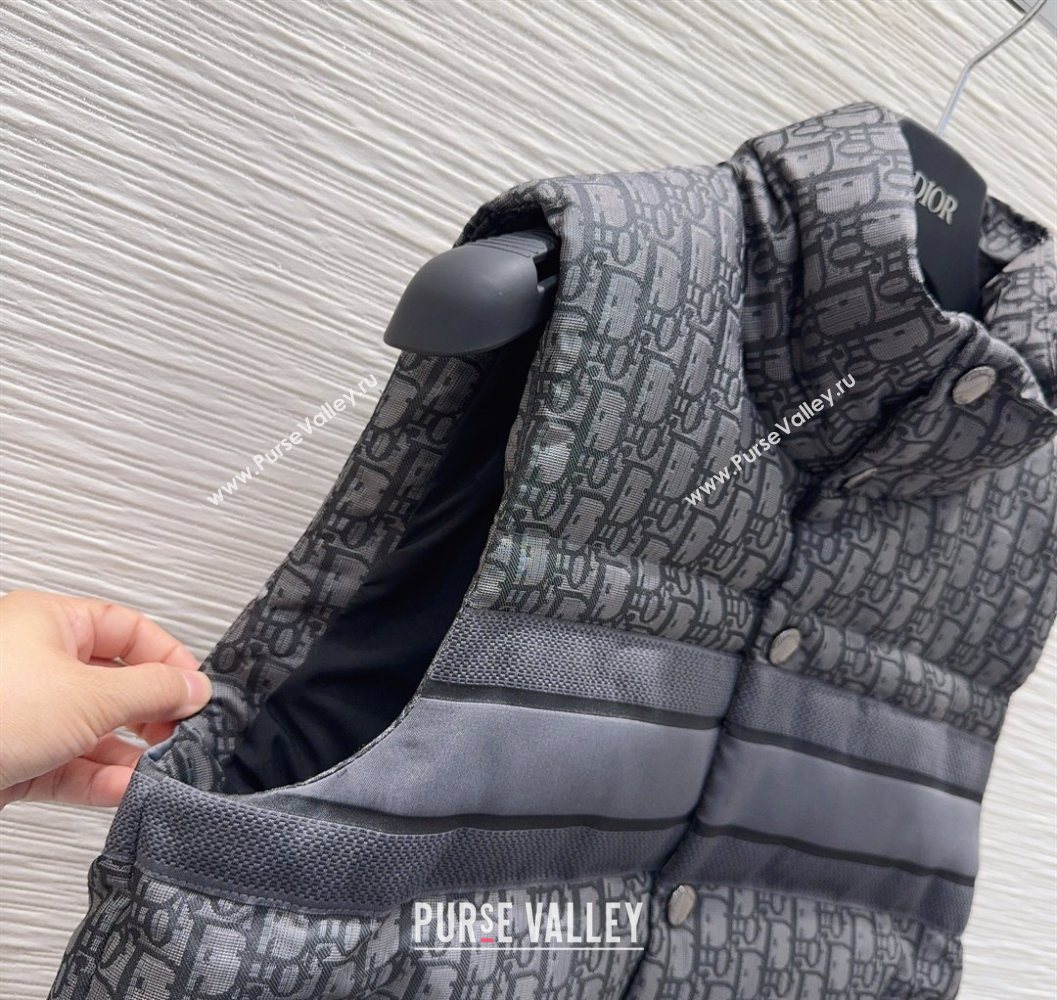 Dior Oblique Down Vest Black 2025 DR101503 (QI-251015017)