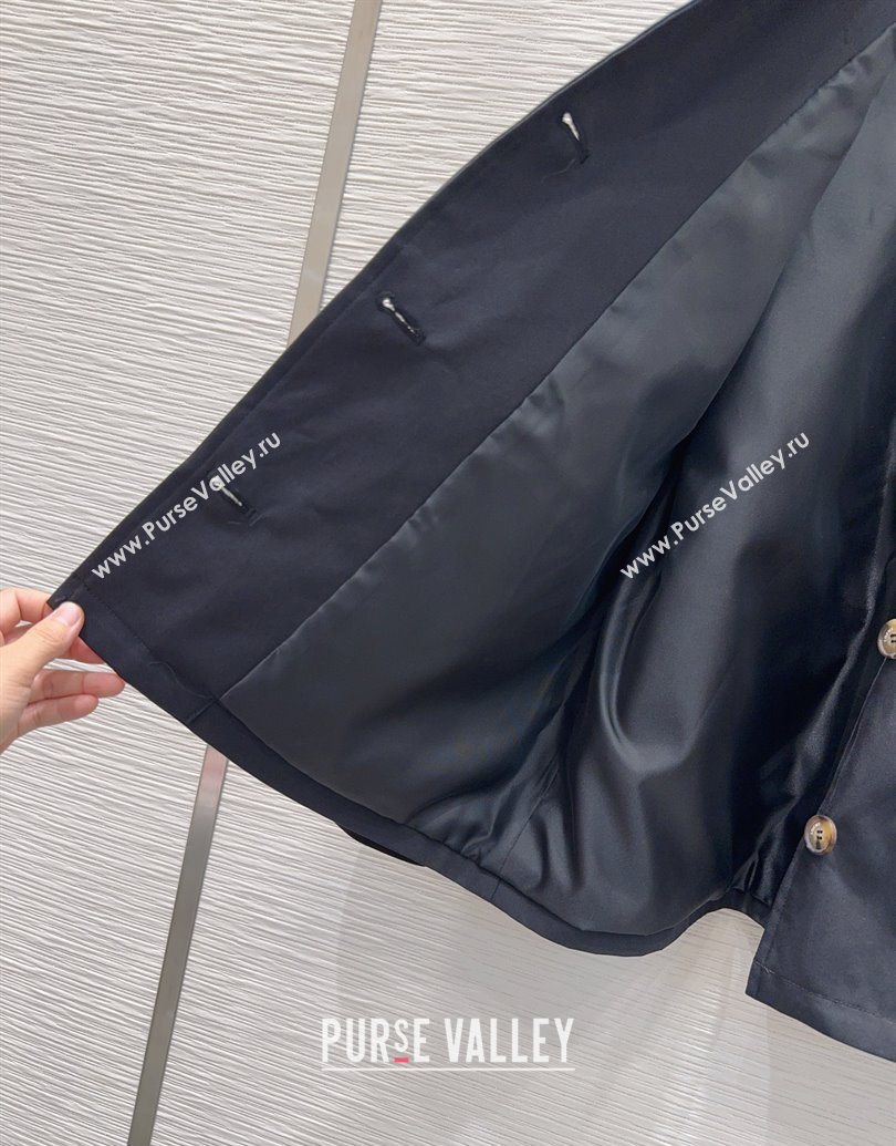 Loewe Cotton Jacket Black 2025 LW101501 (QI-251015019)