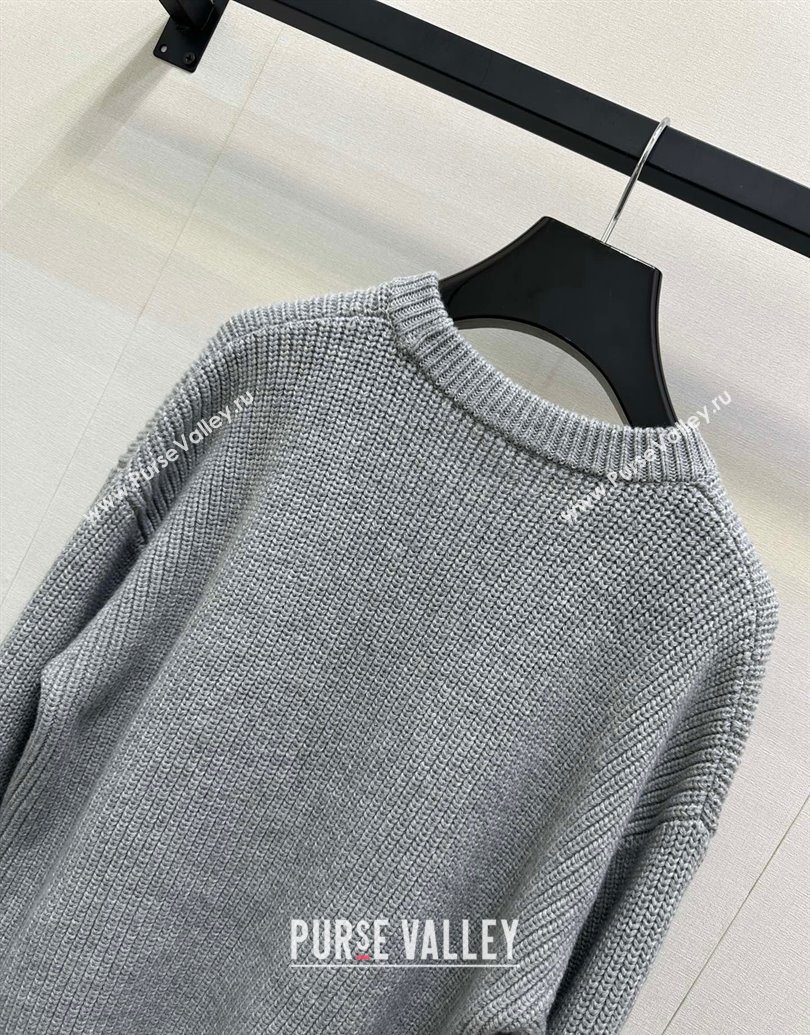 Celine Wool Sweater Grey 2025 CE101501 (QI-251015007)